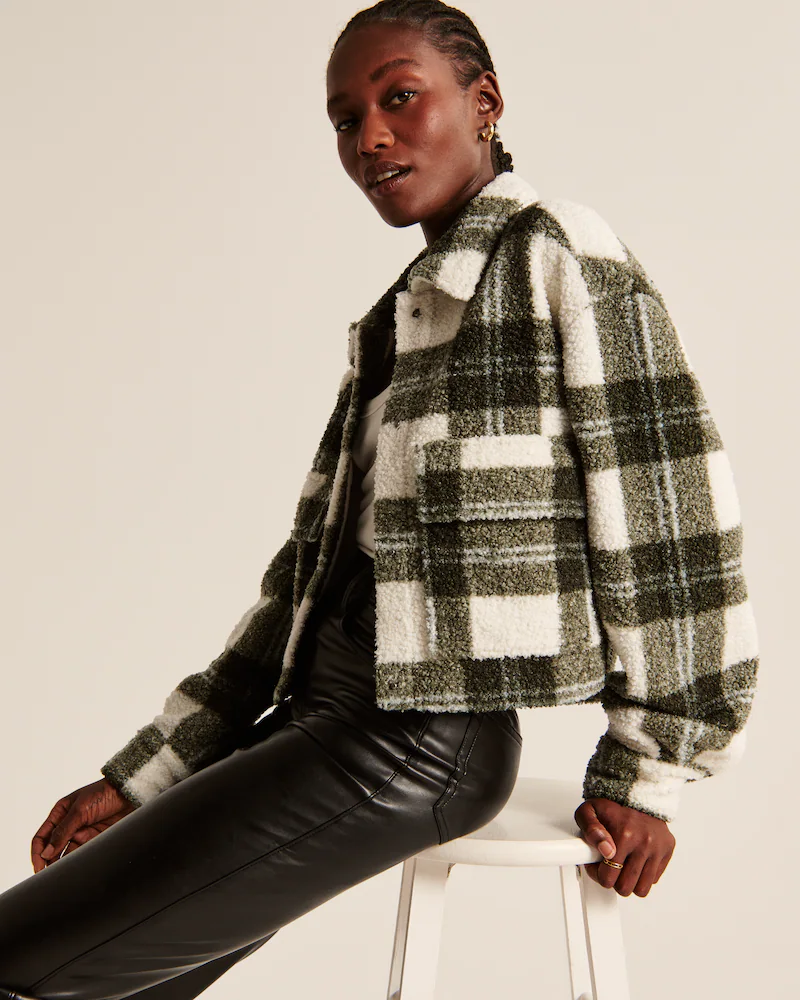 Cropped sherpa sales