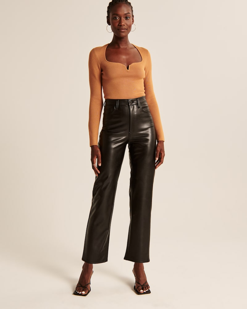abercrombie vegan leather pants