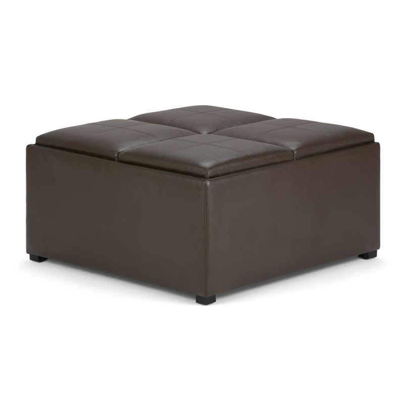 WyndenHall + Franklin Square Coffee Table Storage Ottoman