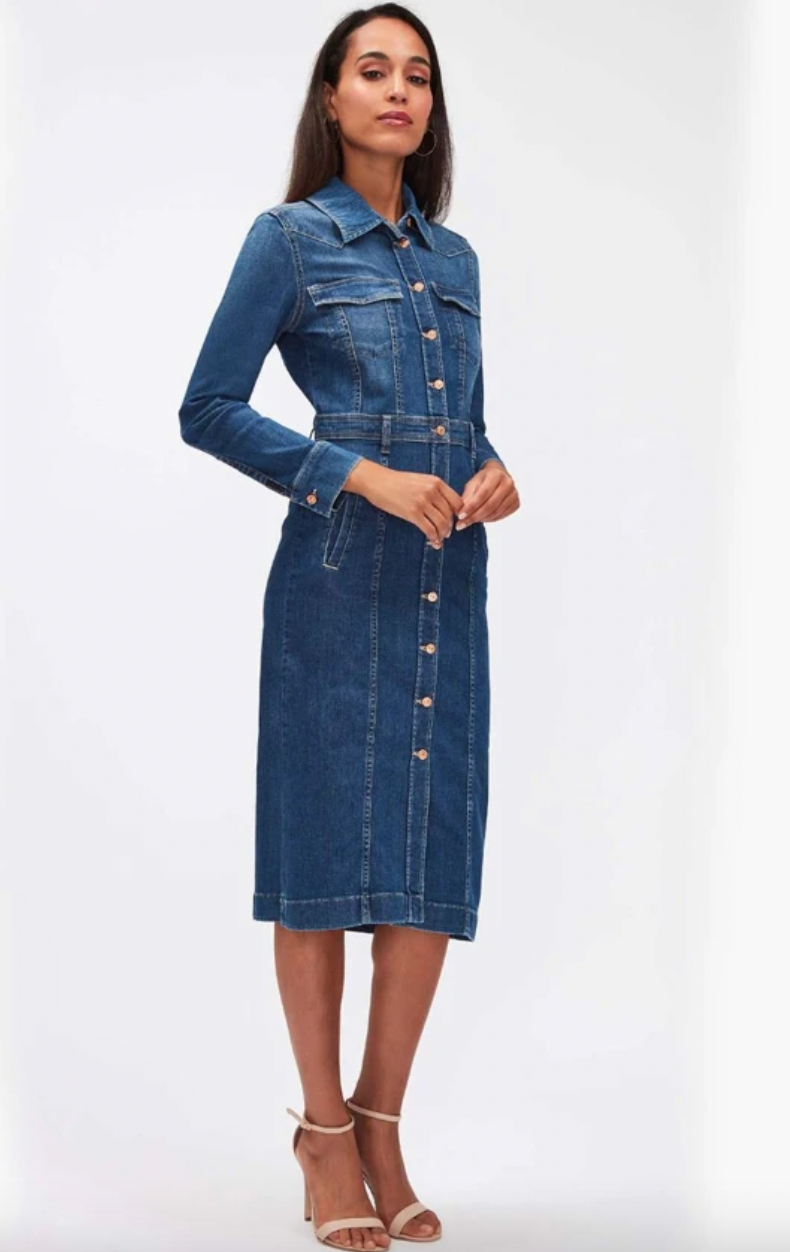 7 For All Mankind Luxe Dress In West