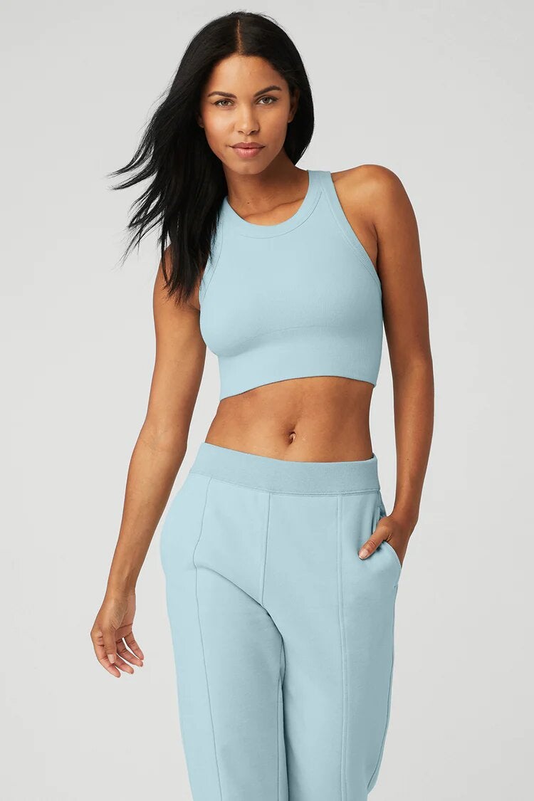 Alo Yoga + Seamless Delight High Neck Bra