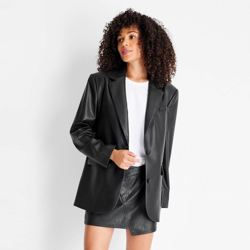 women's tie front blazer future collective ™ with kahlana barfield brown