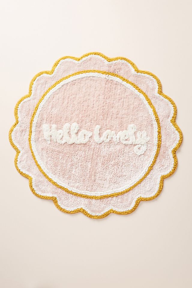 Anthropologie + Hello Lovely Bath Mat