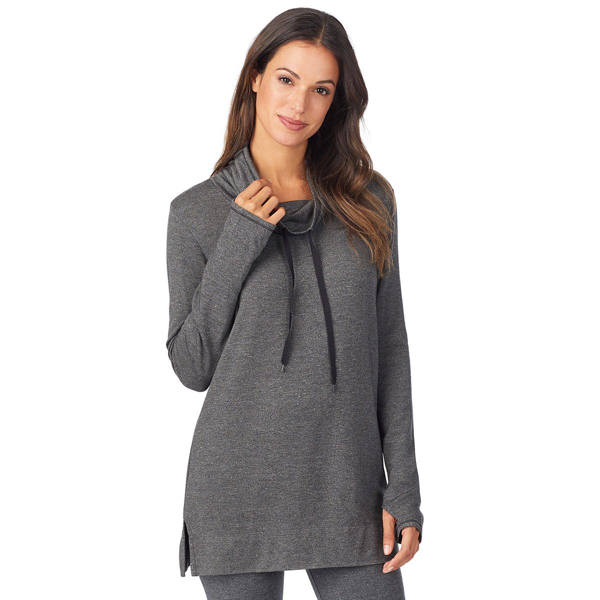 Cuddl Duds + Ultra Cozy Long Sleeve Cowlneck Tunic Top