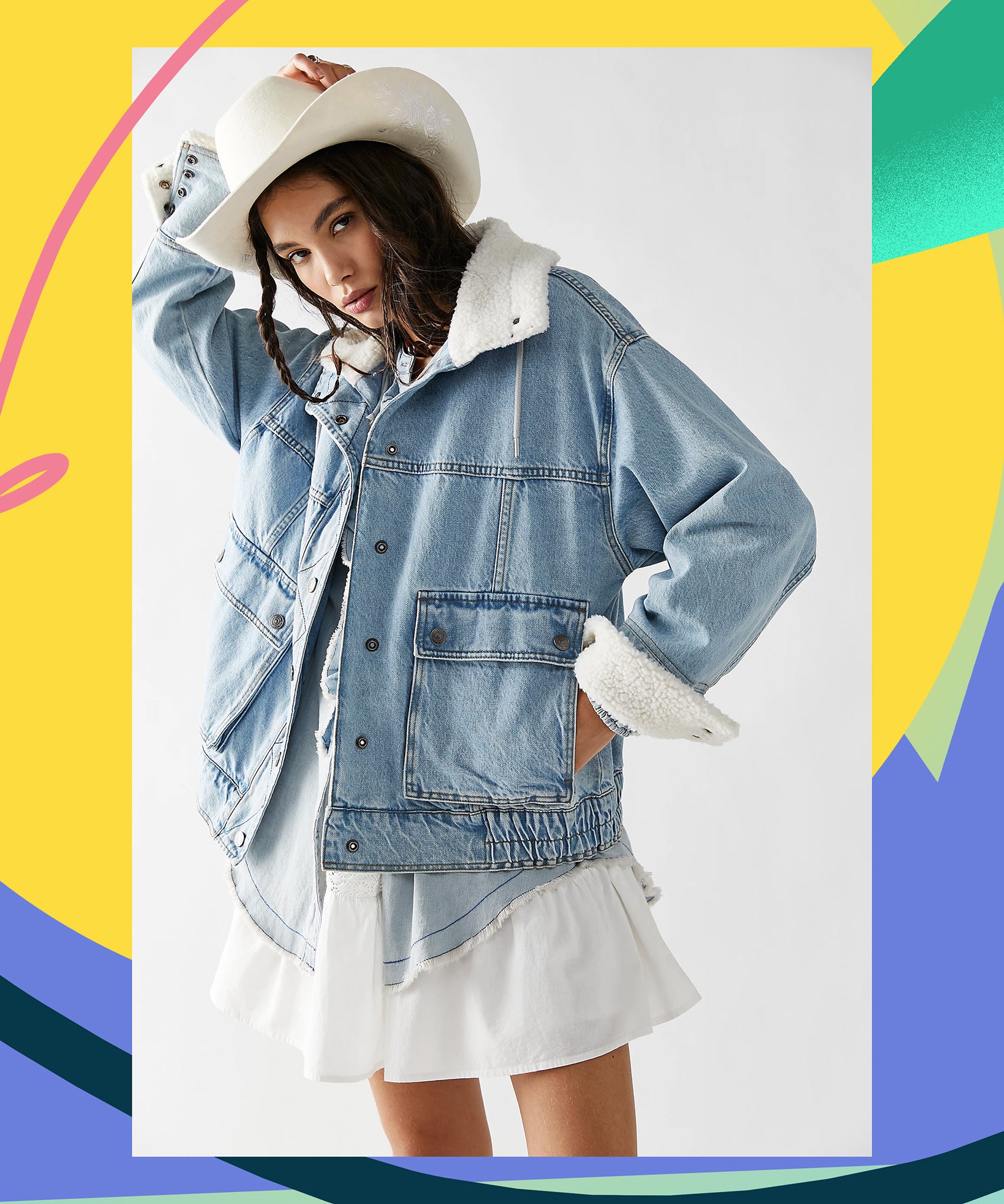 Cozy denim jacket deals