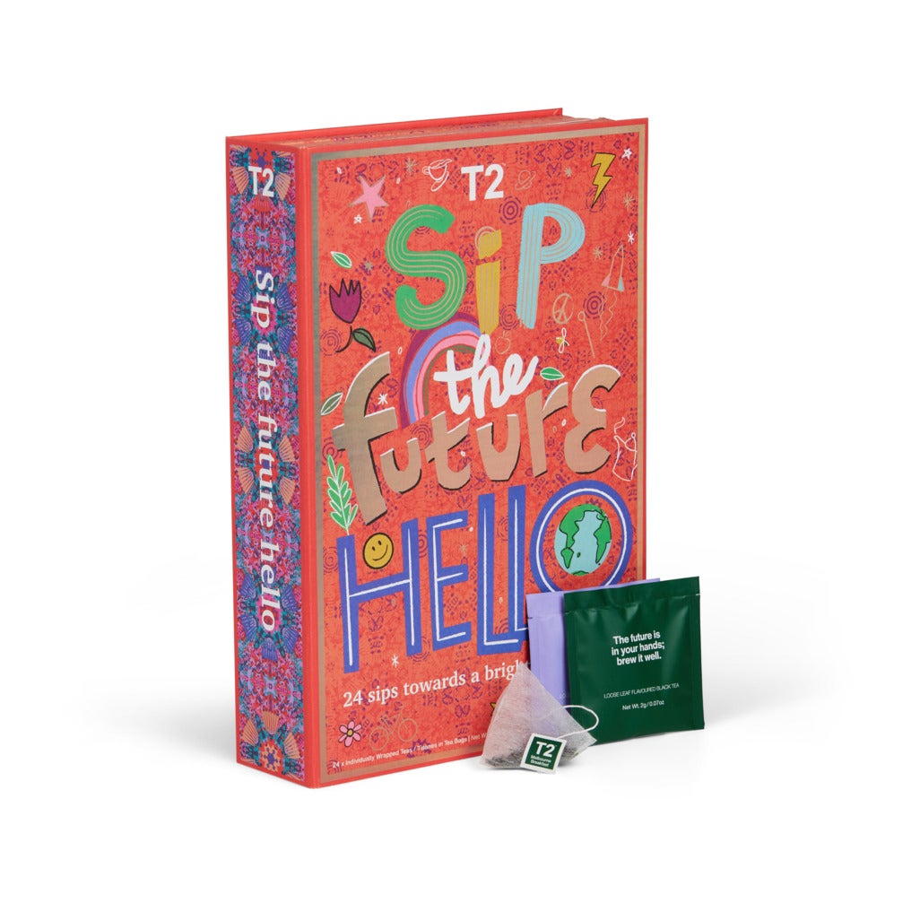T2 + Sip the Future Hello Teabag Advent Calendar