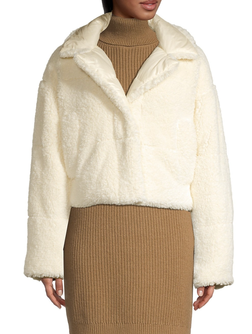 Michael kors sherpa jacket deals