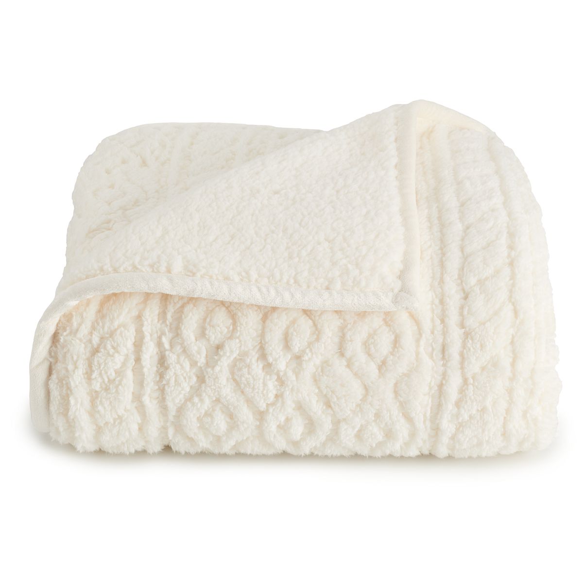Cuddl duds sherpa hotsell fleece plush throw