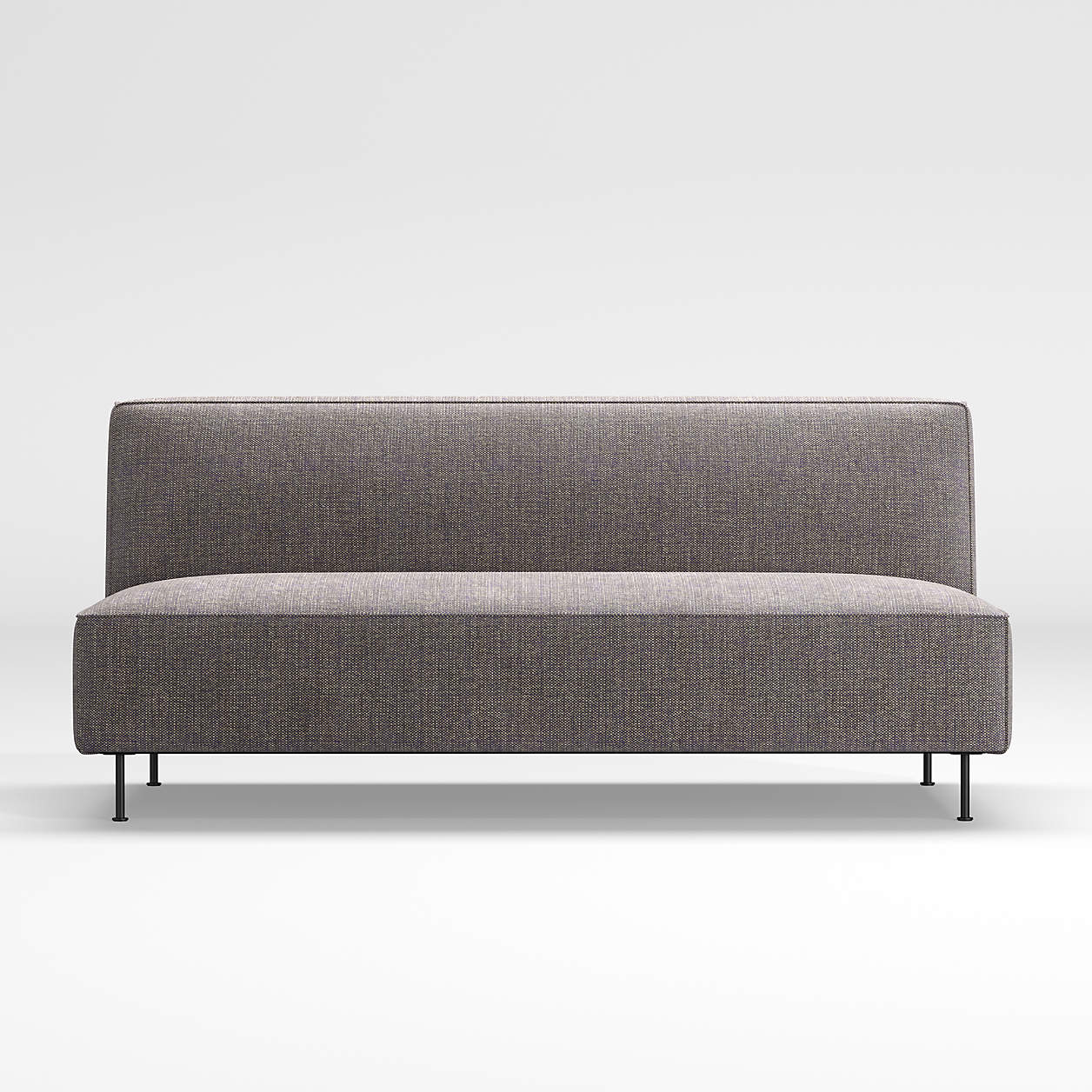 Crate and Barrel + Strom Modern Armless Loveseat