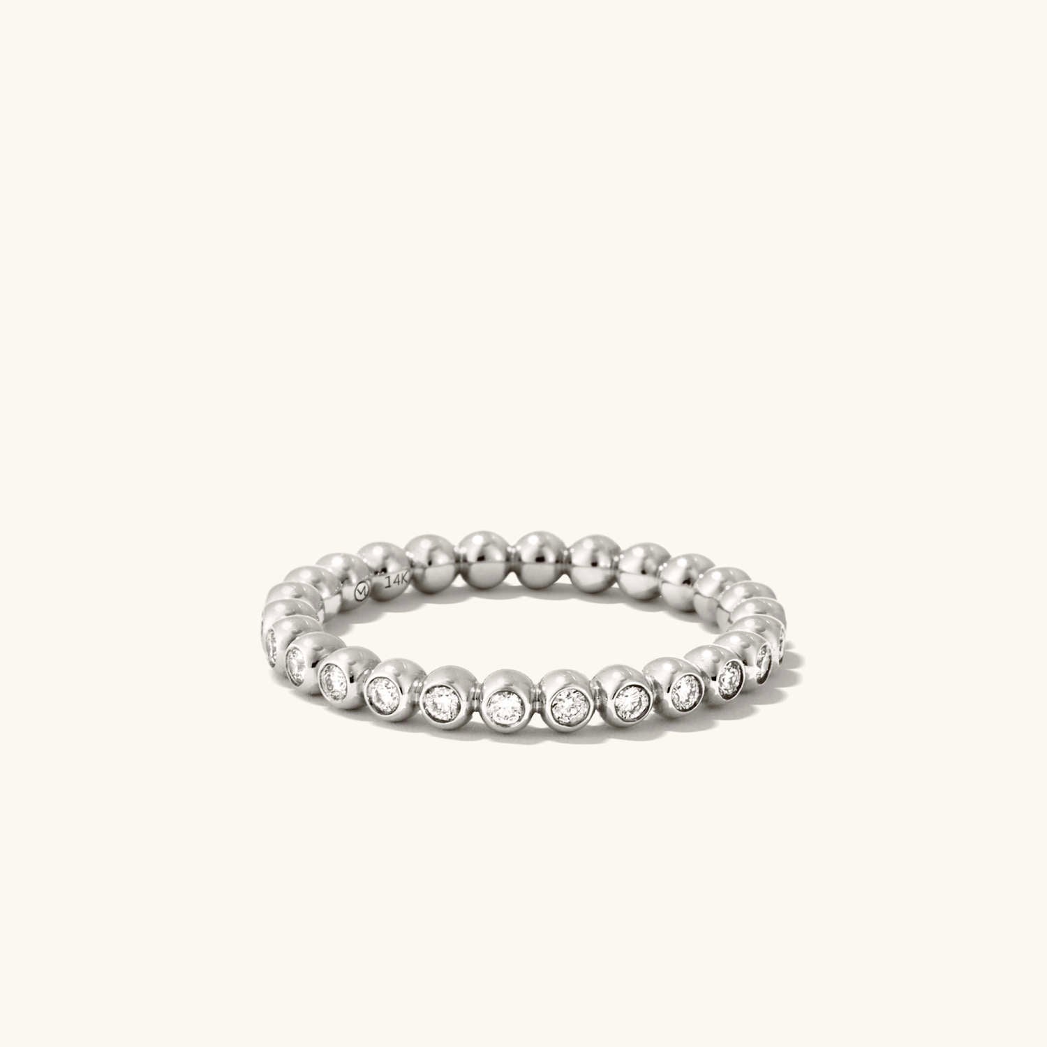 Mejuri + Bold Beaded Diamond Eternity Ring