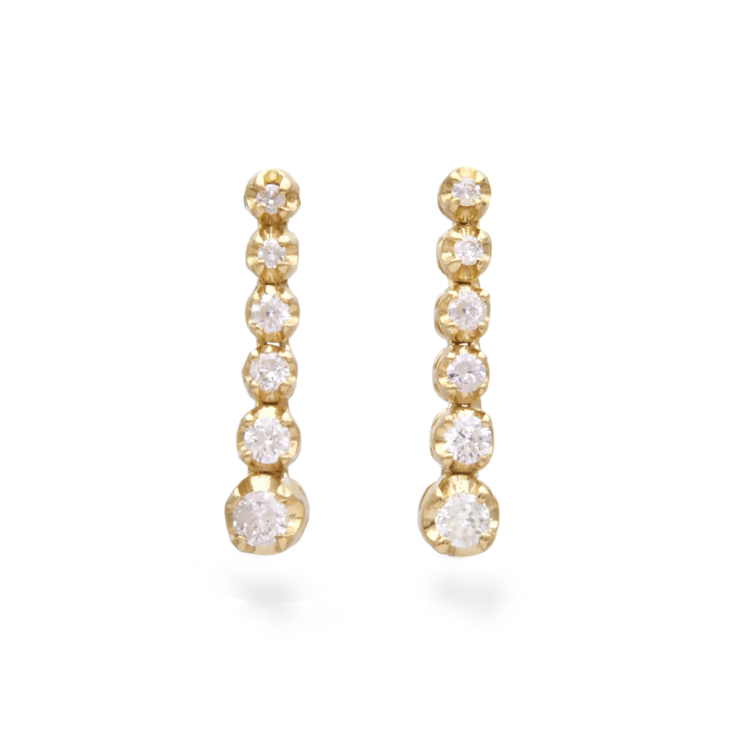 Stone and Strand + Noble Diamond Tennis Earrings