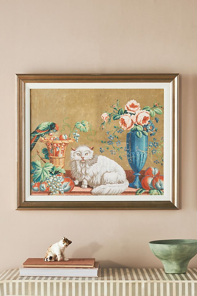 Anthropologie + Optimistic Cat Wall Art