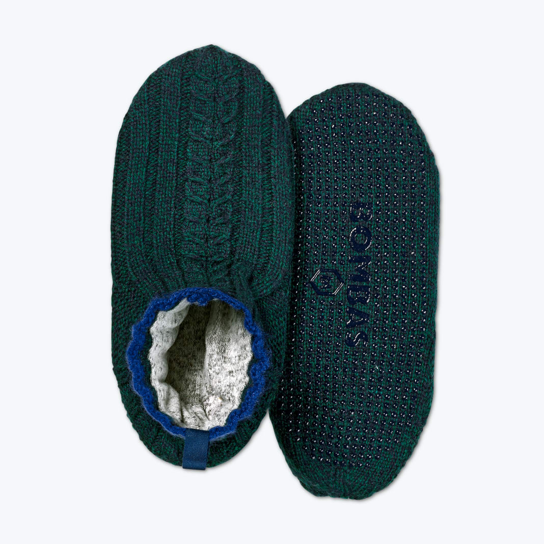 Bombas + Cable Knit Gripper Slipper