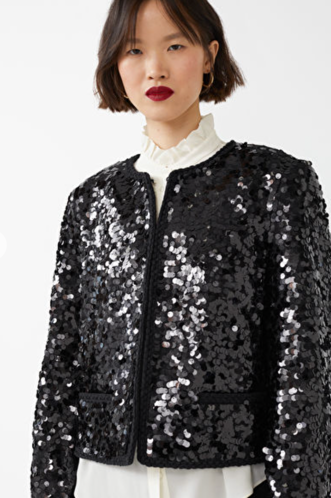 & Other Stories + Sequin Party Blazer