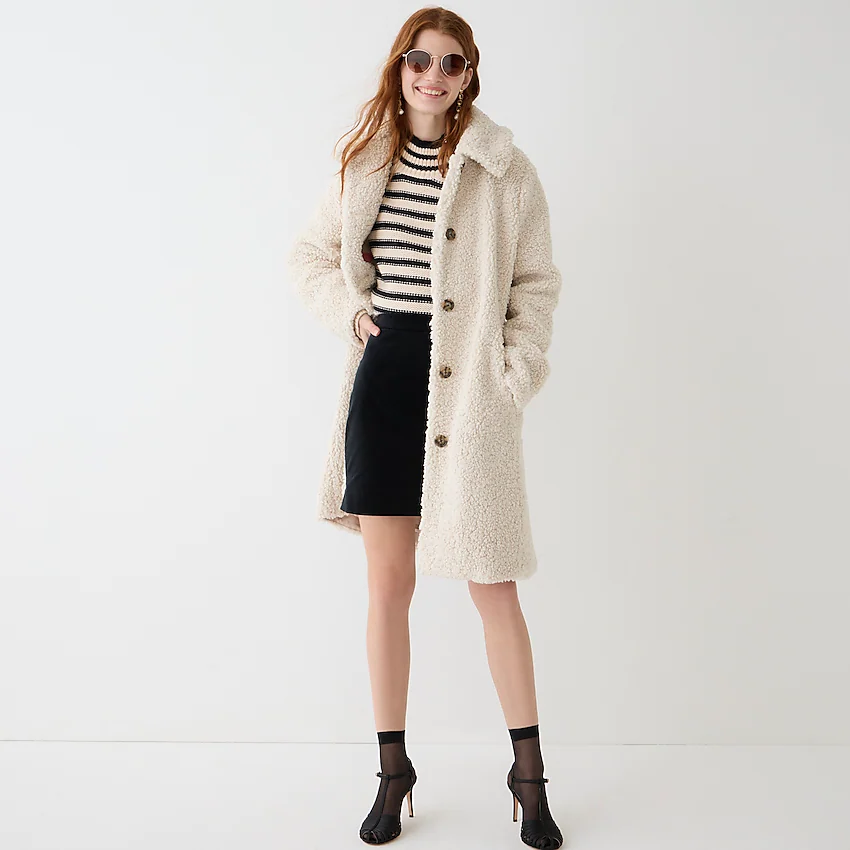 J crew teddy coat sales