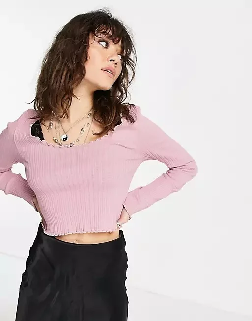 Topshop pointelle best sale sweater