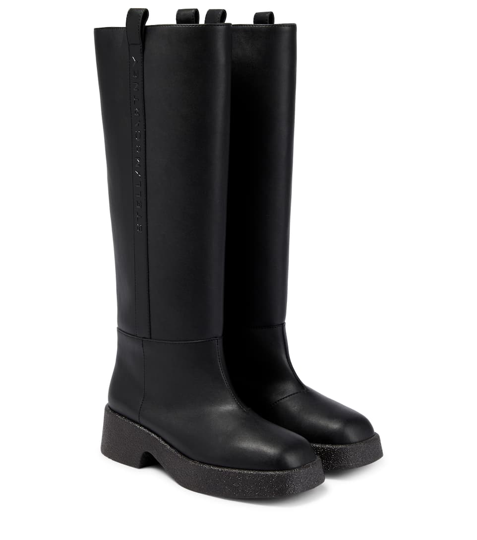 Stella McCartney + Knee-high Faux Leather Boots
