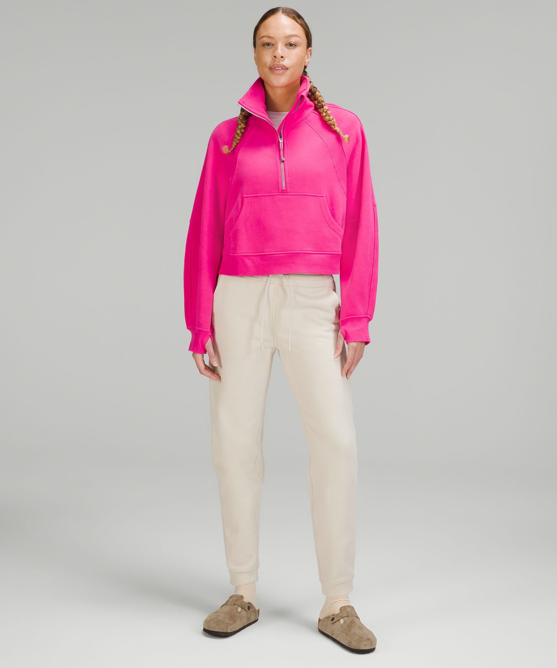 経典ブランド Oversized Scuba + Lululemon Funnel Zip Half Neck ヨガ・ピラティス