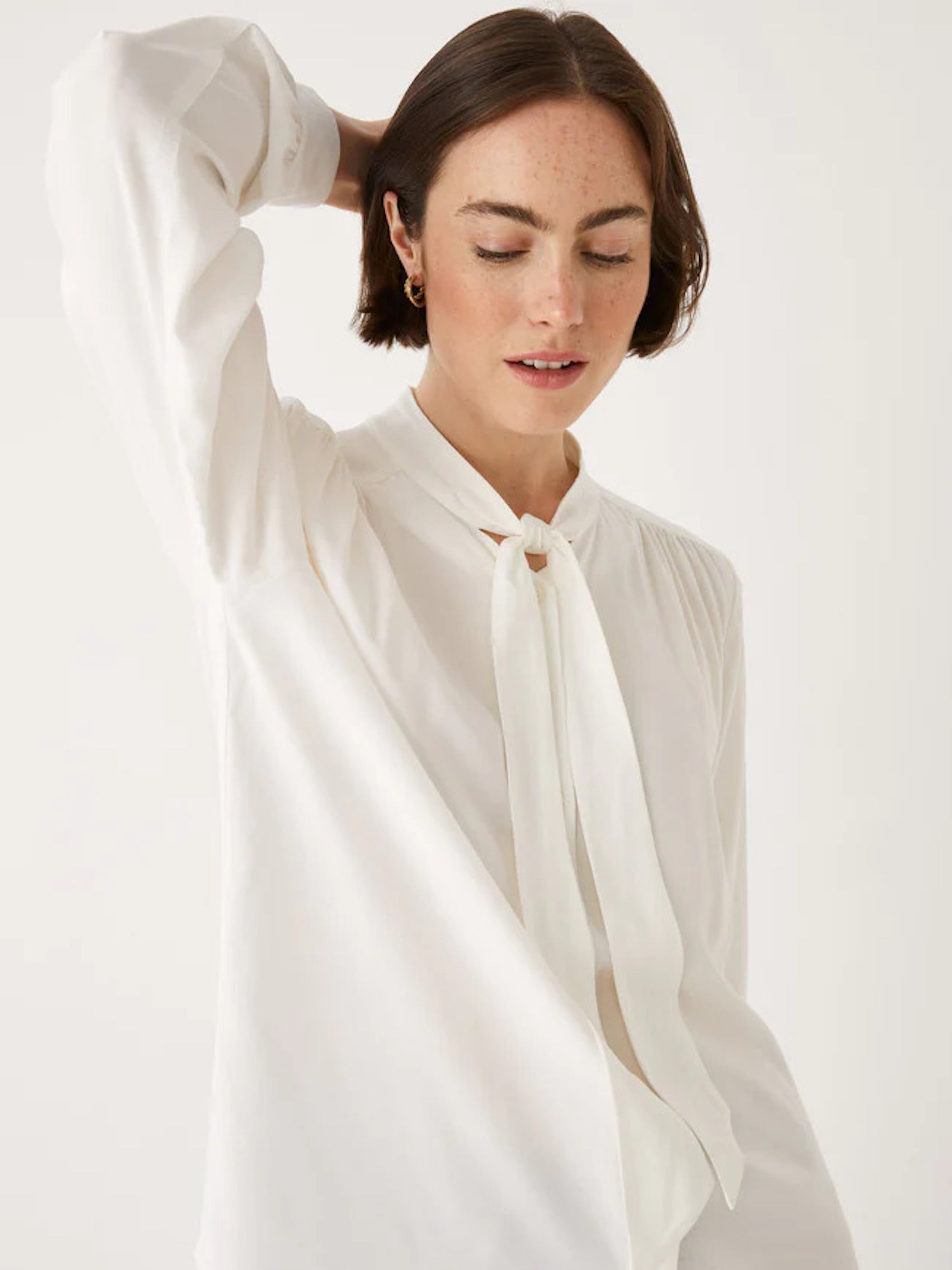 Frank & Oak + The Tie Neck Blouse