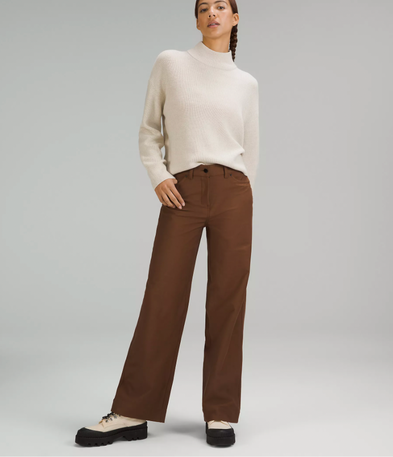 Lululemon + City Sleek 5 Pocket Wide-Leg High-Rise Pant