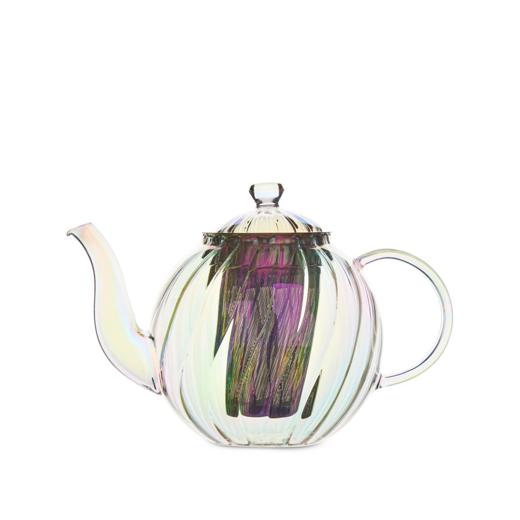 T2 Tea + Twisted Rib Glass Teapot