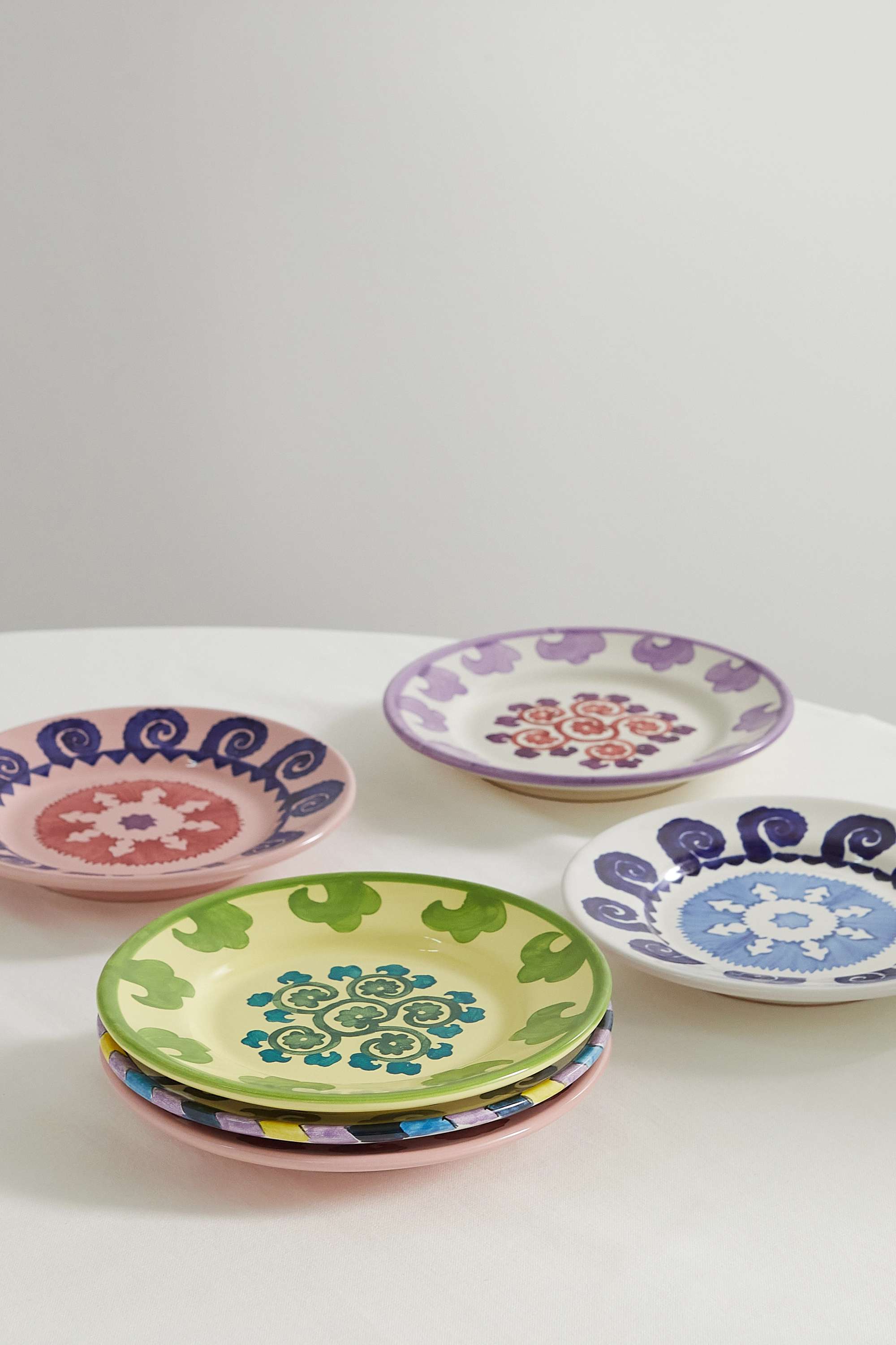 EMPORIO SIRENUSE + Set Of Ceramic Dessert Plates