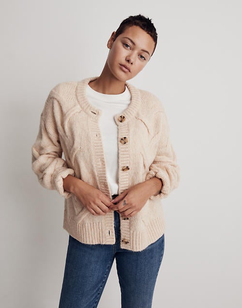 Madewell + Cable Ashmont Cardigan Sweater
