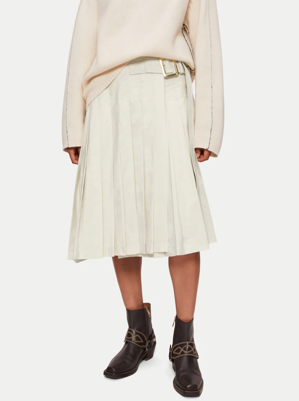 Jigsaw + Pleated Kilt Skirt