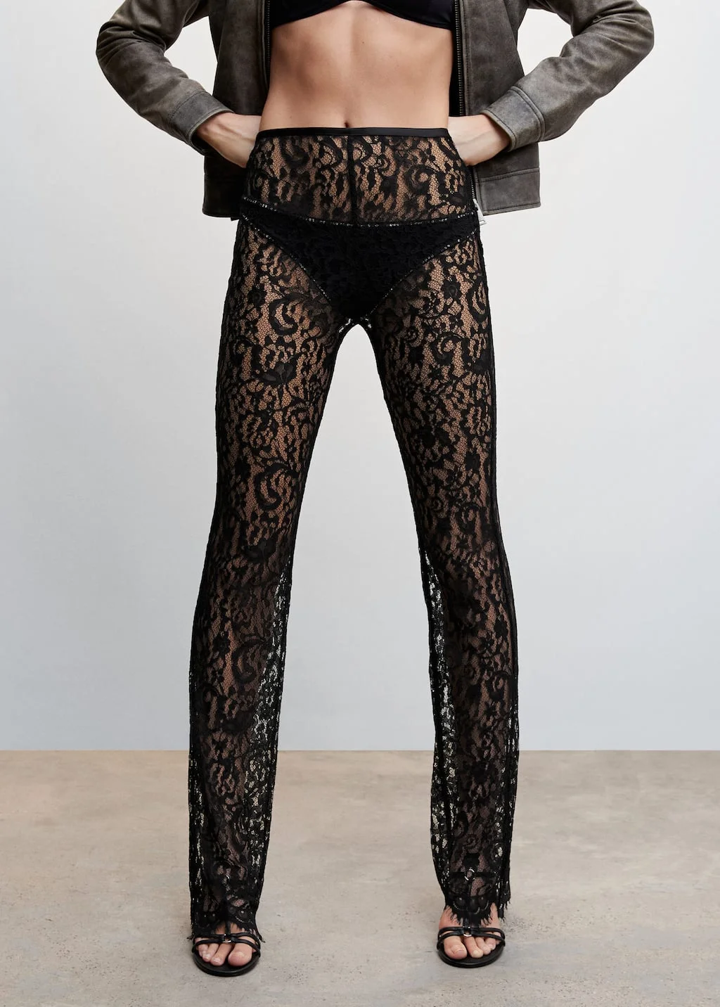 Camille x Mango + Lace Trousers