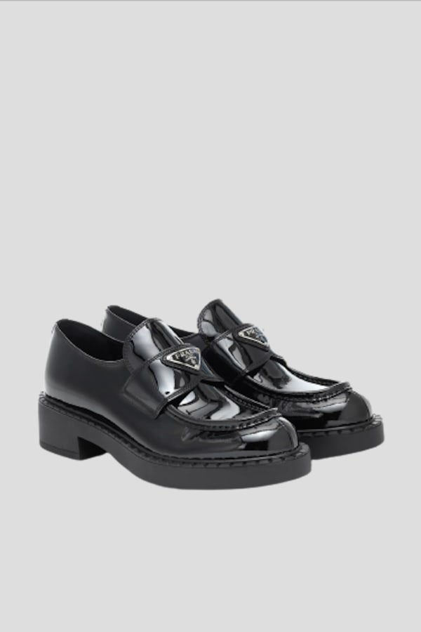 Prada + Black Loafers