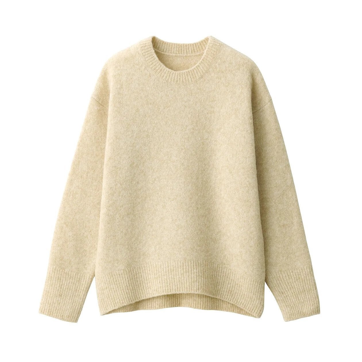 Muji + Yak Blend Wool Crew Neck Sweater