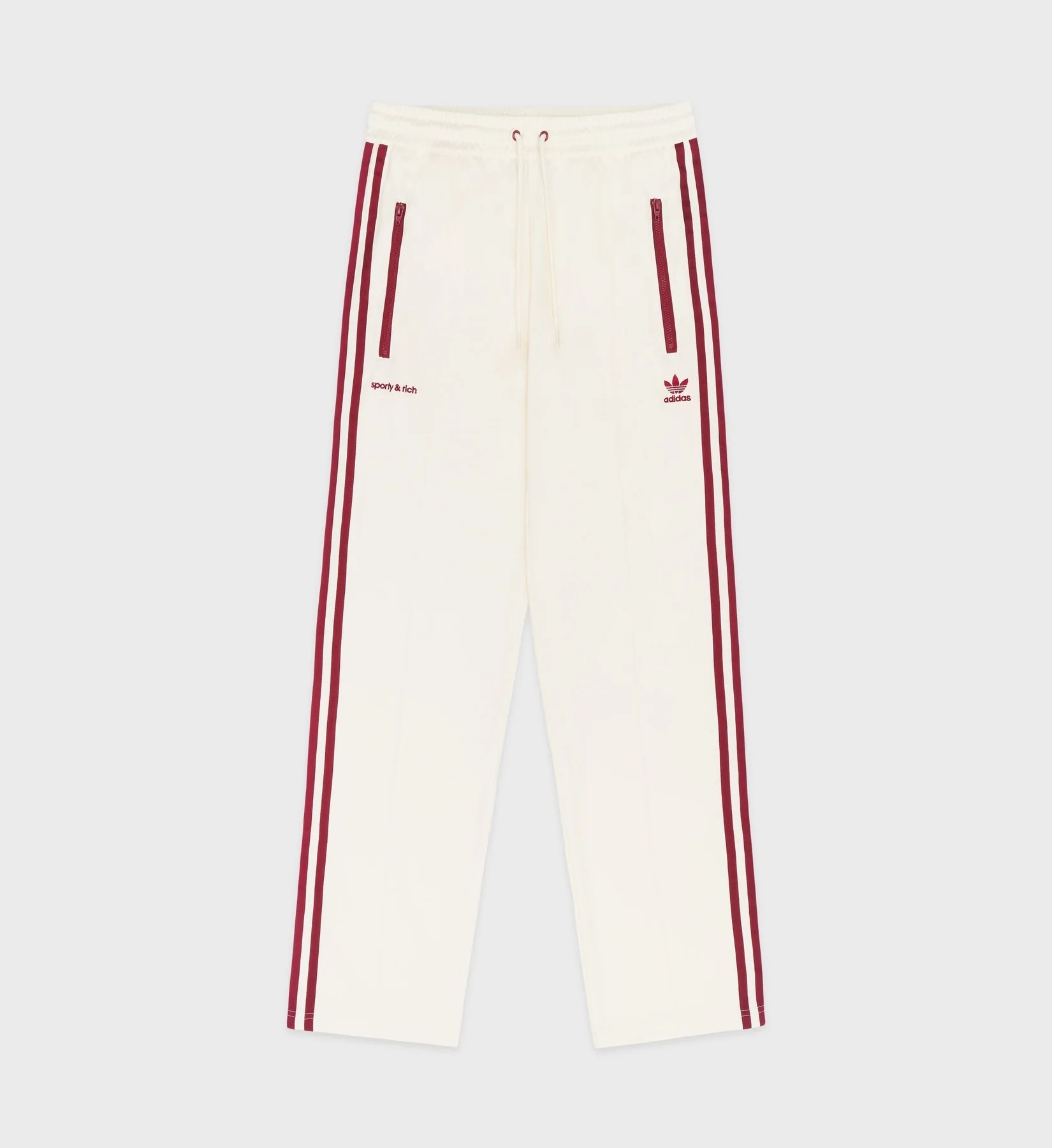 Cream adidas track pants hotsell