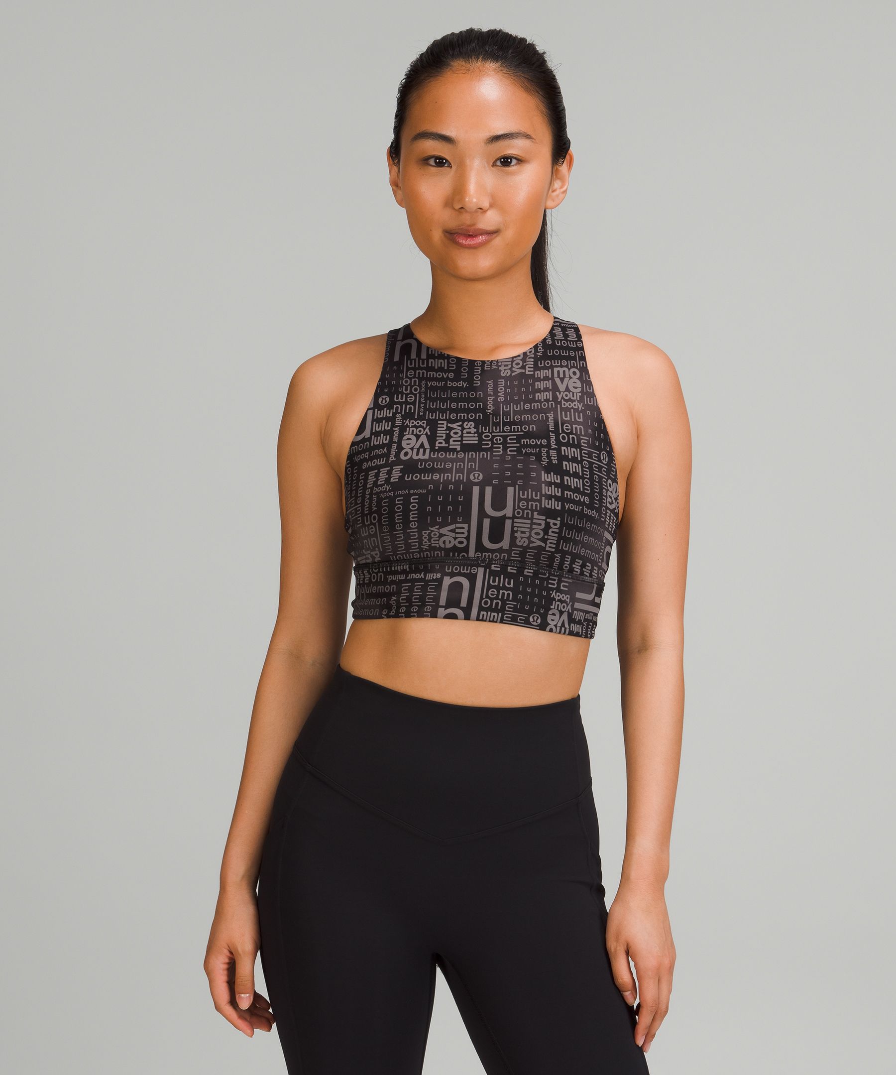 Lululemon Energy Bra High Neck Longline Medium Support B D Cups