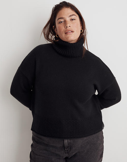 Madewell black turtleneck deals