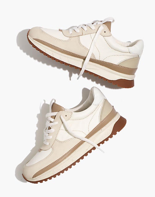 Beige tennis shoes discount