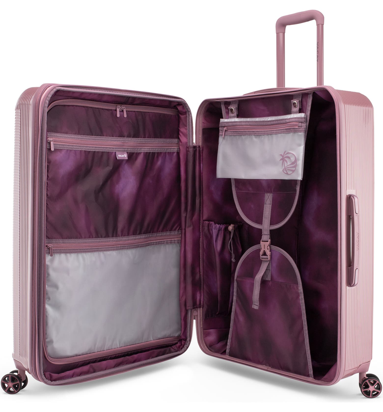 On vacay pink suitcase sale