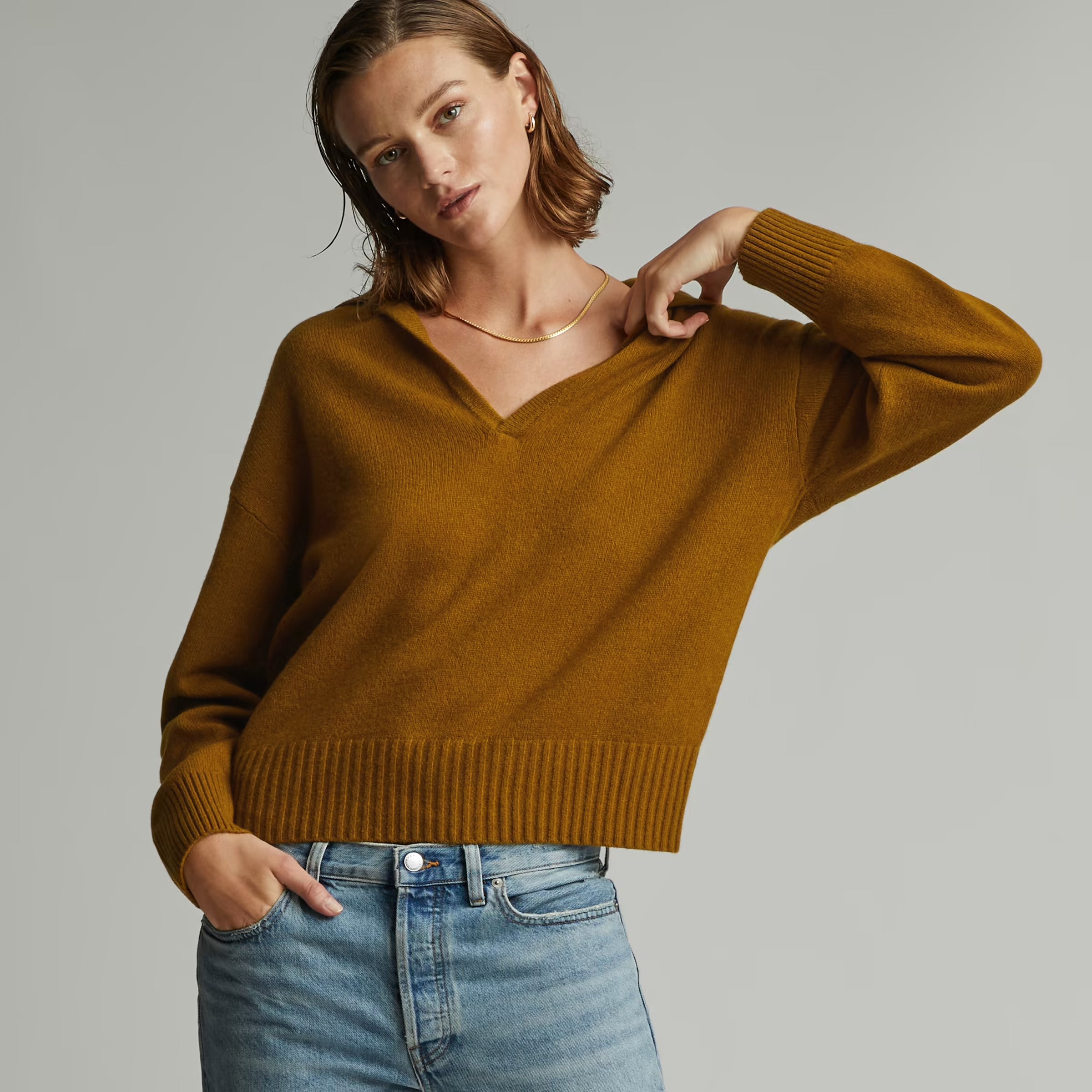 Everlane v neck sales cashmere