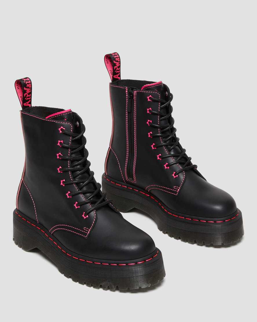 Dr. Martens Jadon II Boot Neon Star Leather Platforms