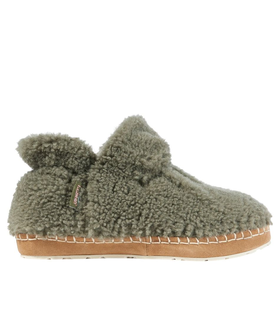 L.L. Bean + Women’s Cozy Pile Fleece Slipper Booties