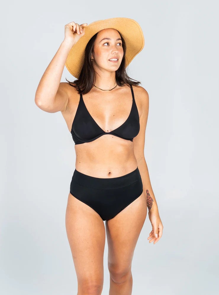 Eco Period + Period Swimwear High Waist Bikini Bottom Eco Swim
