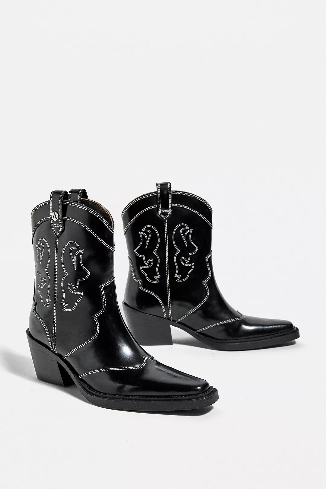asra kanga knee high boots in black leather