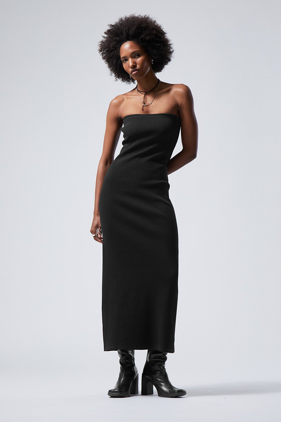 Weekday + Tania Ribbed Tube Dress