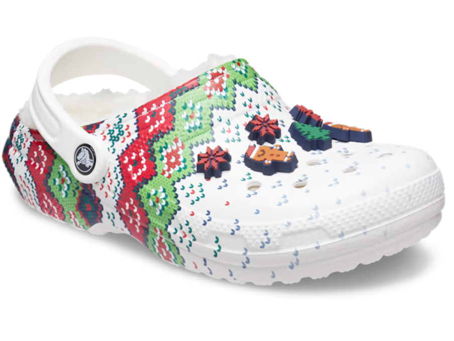 Crocs + Classic Lined Holiday Charm Clog