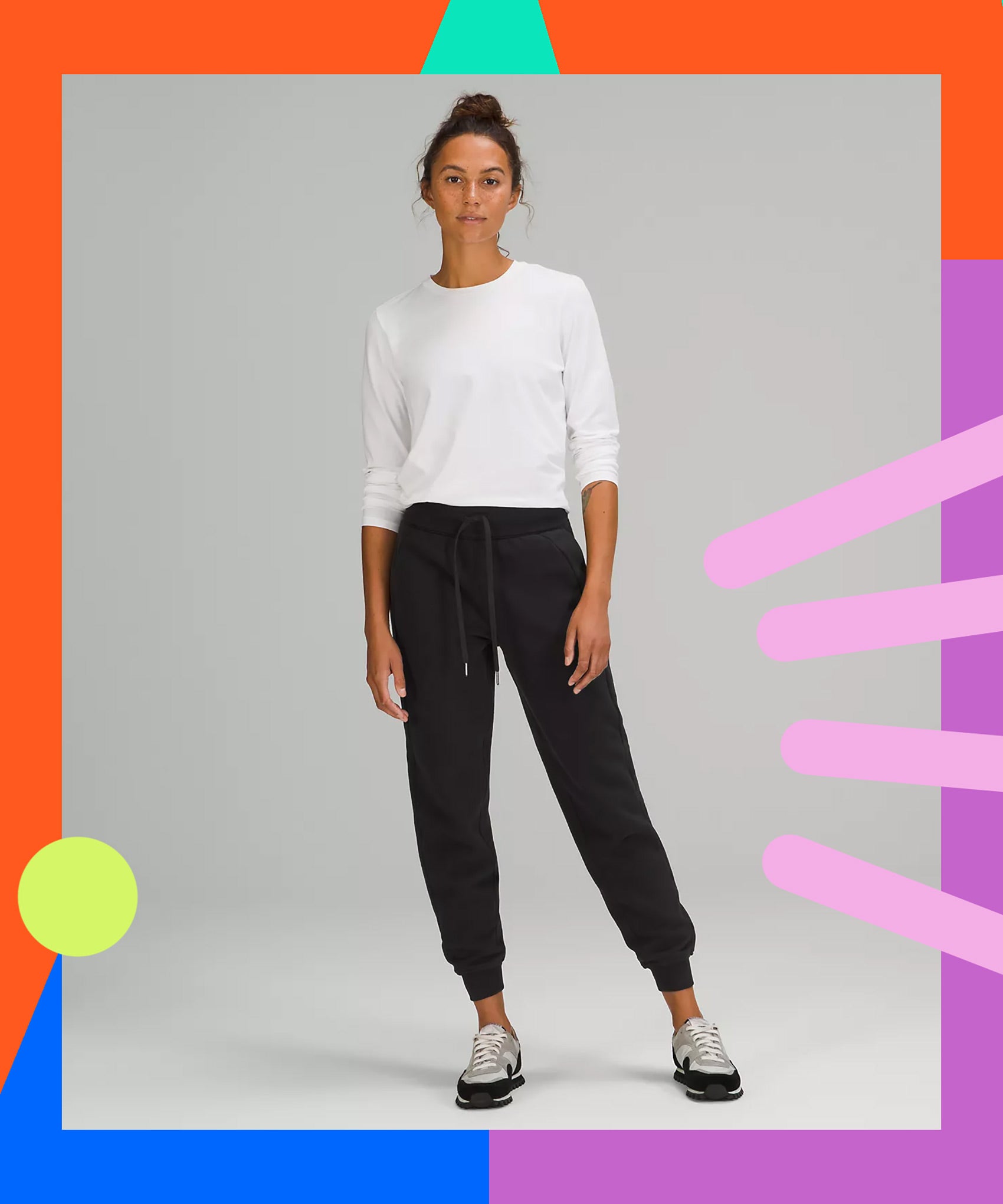 Graphic Accent Technical Jersey Pants - Women - Ready-to-Wear