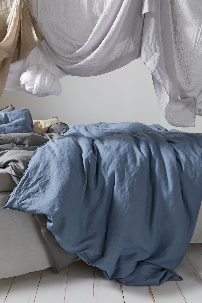 H&M + Linen Duvet Cover Set