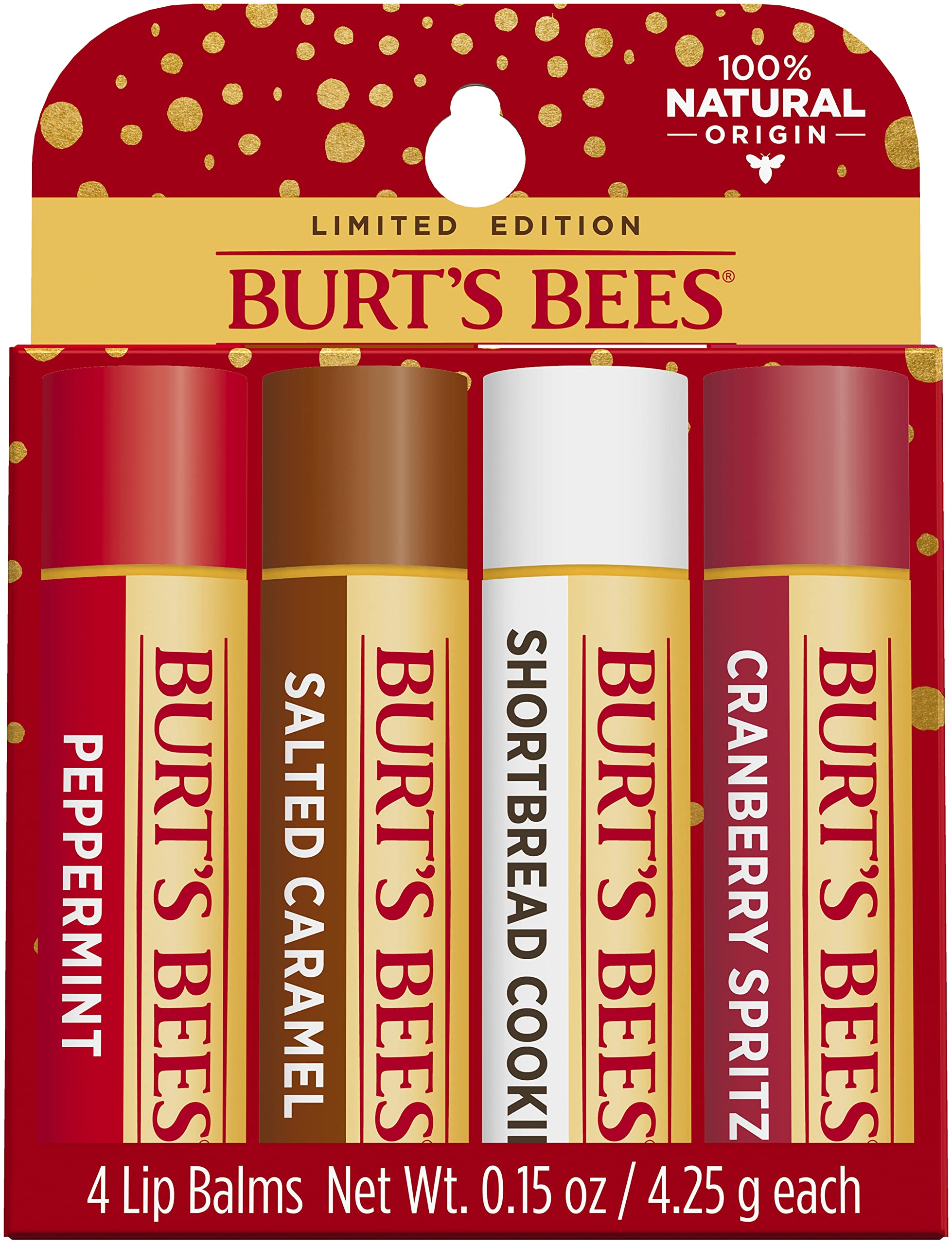 Burt’s Bees + Festive Fix Set 4 Lip Balms