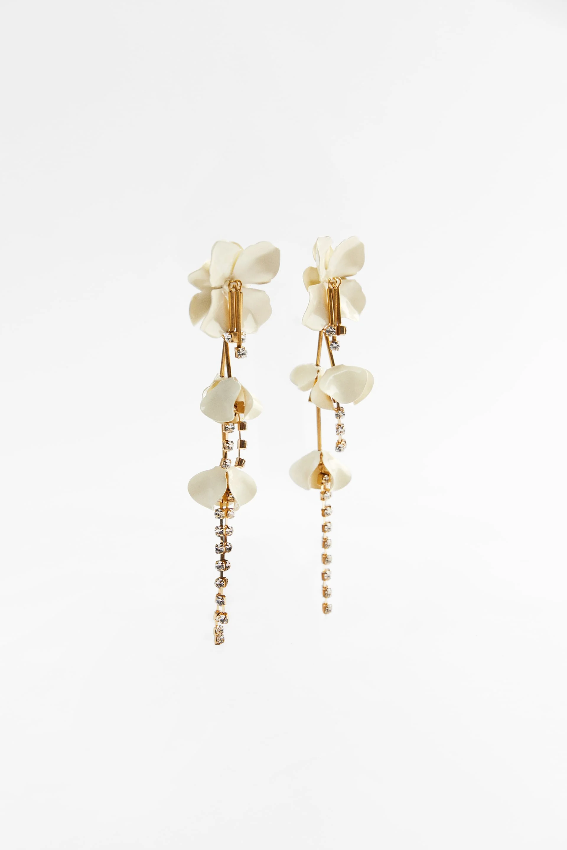 Zara floral earrings 2025
