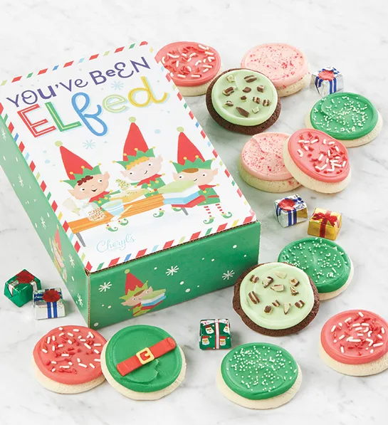 Cheryl s cookies you ve been elfed treats box