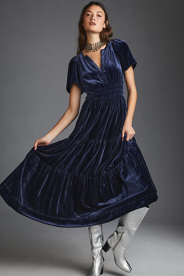 The Somerset Collection by Anthropologie + The Somerset Maxi Dress Velvet Edition