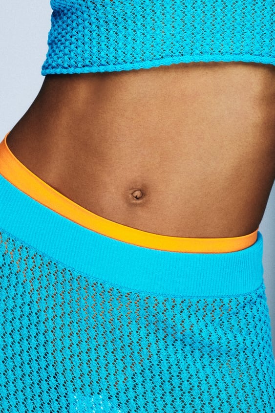 Zara + Pointelle Knit Skirt Zara + Pointelle Knit Skirt